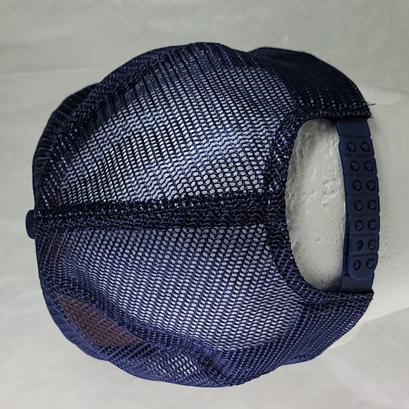 Vintage Mobil Pipeline Tec Dept Trucker Hat Blue/White - Picture 6 of 12